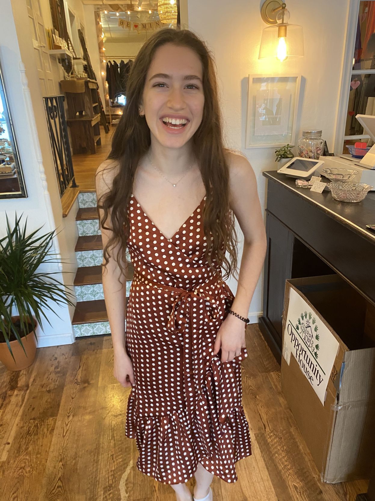 Fashion show Hannah Landau models for Be Mine Boutique